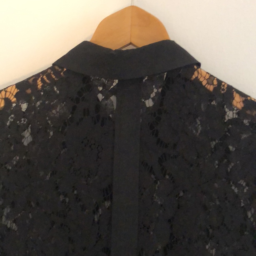 Black lace collared dress (M) - Picture 8 of 10